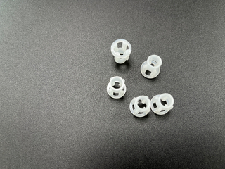 Custom Plastic Injection Mold with ISO9001 Guarantee Snap-in Fasteners Made of Transparent Plastic Material