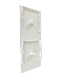 Custom Opaque PC LED Plastic Enclosure Injection Molding Service High Impact Resistant White Housing