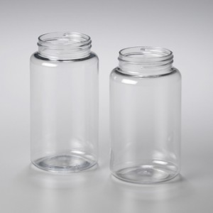 High Quality Plastic Injection Mold Manufacturers Plastic Container Clear TPE And PET with Caps Continuous Thread