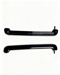 Black Plastic Gas Assisted Injection Molded Door Handle for Furniture/Equipment - Customized Injection Molding Solution
