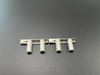 Custom Insert Molded Plastic Fastening Brackets with Metal Thread Inserts