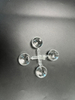 Injection Mold for Transparent Optical Component with Four Circular Lens - Shaped Cups