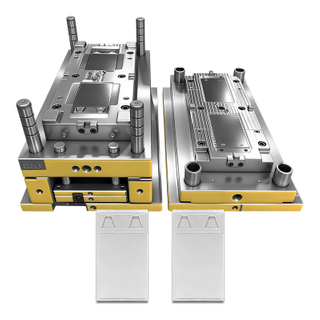Custom 1x2 Cavity Injection Mold for Transparent PC Card Shell Precision Tooling for Trading Card Collectors