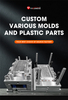 Custom Injection Mold for Medical Plastic Product Devices with PEEK HDPE Material