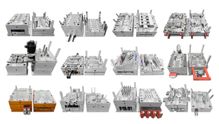 Custom Molding Service Injection Molded Black Plastic Sealing Cap with Integrated Port