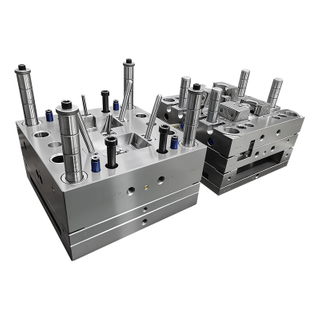 Precision Complex Injection Mold with Multi-Axis Hydraulic Slides and Integrated Cooling System