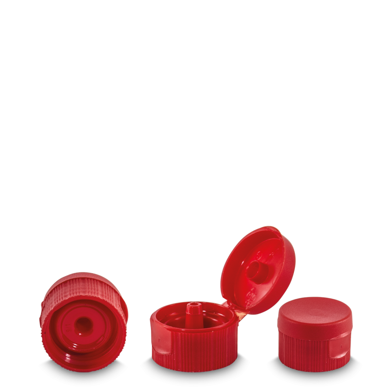 flip-top plastic cap