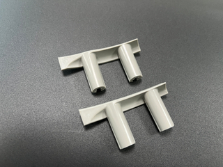 Custom Insert Molded Plastic Fastening Brackets with Metal Thread Inserts