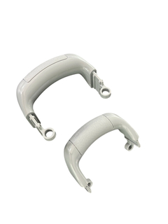 Custom Injection Molded 1*2 Cavity Plastic Assisted molded Handles with Various Finish And Texture PC+ABS Material