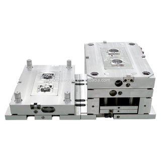 1*2 PC Material Large Sprue Horn Gate 1.2083ESR HRC48-52 Mold Steel High Polish Core Plastic Socket Panel Injection Mold