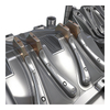1*4 Cavity Recycled HIPS 2083 HRC48~52 Mold Steel Hot Runner Etching And Polished Finish Clothes Hanger Injection Mold