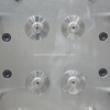 1*4 Cavity POM Material Hot Runner 2344 HRC48-52 Mold Steel SPI-B2 Finish Cavity And Core Double Worm Custom Mold