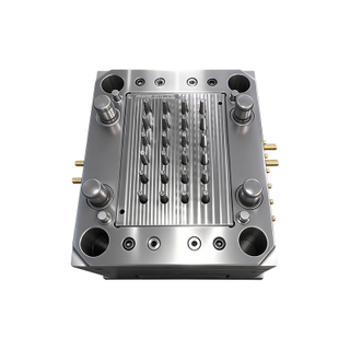1*24 LDPE Material S136 HRC48-52 Mold Steel Pin Point Horn Gate Mirror Polished Core Stoned Finish Custom Medical Cover Mould