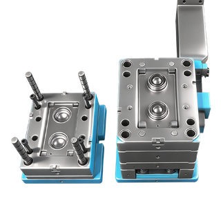 1*2 Material ABS+ UV Protection Large Sprue Horn Gate 2344 HRC48-52 Mold Steel Polished Cavity And Core Custom Plastic Frame And Bracket Tooling Maker Injection Mold