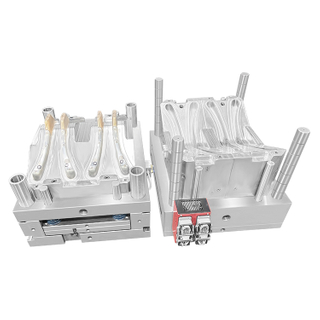 Gas-Assisted Injection Molding 4-point Hot Runner SPI B2 Texture Recycled HIPS Plastic Hangers Mould 