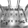 1*4 Cavity PA66 Material Pin Point Gate 2344 HRC48-52 Mold Steel Cavity And Core SPI-B2 Finish Gear Moulding 