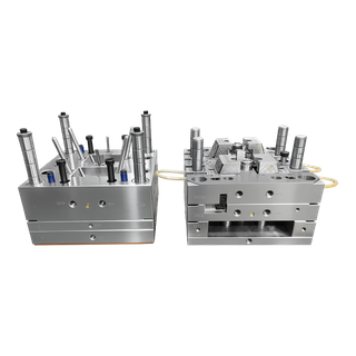 1+1 Cavity PA66+30GF Pin-point Gate 1.2344 HRC48-52 Steel VDI27-30 Surface Finish Industrial Moulds Superior Plastic Container Cap Injection Molding