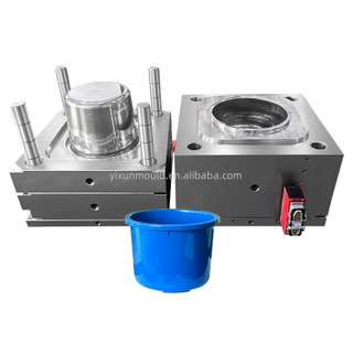 Smooth Barrel Surface Housing Mold High 738H HRC35-40 Mold Steel PP 12L Bucket without Handles Mold