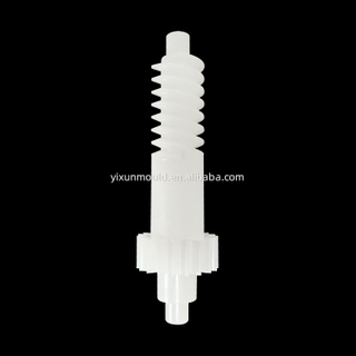 1*4 Cavity POM Material Hot Runner 2344 HRC48-52 Mold Steel SPI-B2 Finish Cavity And Core Double Worm Custom Mold