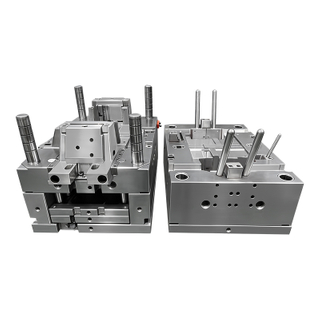 ABS Black 1+1 Cavity Mold Side Gate Side 2083H HRC30-36 Steel Cavity And Core Usual Fine Finishing Plastic Component Molding