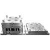 Custom Plastic Injection Mold PC+10GF Plastic Equipment Precision Frame Base Component 4 Cavity Large Sprue Submarine Gate Mold