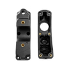 Dural Material 1+1+1 Cavity PA66+TPE Large Sprue Side Gate 738H Steel Bracket And Button Over Mold Integrated Tool