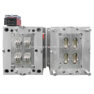 1*4 Cavity PA6+ 30GF Hot Runner 2083 HRC46-48 Mold Steel VDI 24 # Mold Finish Customized Plastic Mount Bracket Mould