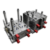 2+2 Cavity PP White Material Pin-point Gate 2083 HRC48-52 Steel Polishing Cavity And Core Custom Container Cover And Body Mold