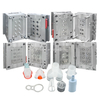 1*8 Cavity S136 HRC48-52 Steel Injection Plastic Mold S136 HRC48-52 Steel Polished Mold Finish PC Plastic Connector Mould