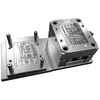 ISO9001 Certified Custom Mold 2+2 Cavity PC Material Large Gate Subgate Sensor Panel Plastic Injection Mold
