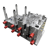 2+2 Cavity PP White Material Pin-point Gate 2083 HRC48-52 Steel Polishing Cavity And Core Custom Container Cover And Body Mold
