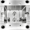 High Precision Food Safe Strict Dimensional Control Two-Piece Plastic Connector Custom Injection Mold 