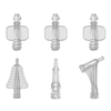 PA12 1*4 Direct Side Gate 1.2083ESR HRC48-52 Mold Steel Slider SPI-A3 And Partial VDI-18 Medical Connector Medical Molding