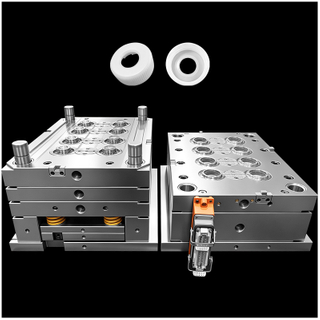 Light Weight Anti-Slip 8 Cavity Multi Part HDPE Screw Cap Without Sink Mark Injection Mold