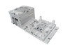 1*4 Cavity Plastic Switch Panel Mold PC Material Large Sprue Horn Gate Mold Runner 1.2083ESR HRC48-52 Mold Steel Cavity High Gloss Switch Cover Plate Tooling