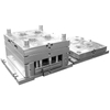 Custom Plastic Injection Mold PC+10GF Plastic Equipment Precision Frame Base Component 4 Cavity Large Sprue Submarine Gate Mold