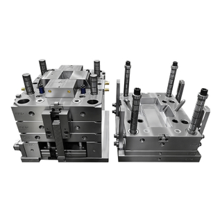 ISO9001 Certificated 2+2 cavity OEM Mold Service PP white Pin-point gate 2083 HRC48-52 mold steel Plastic Screw axis or Axis covers Mould 